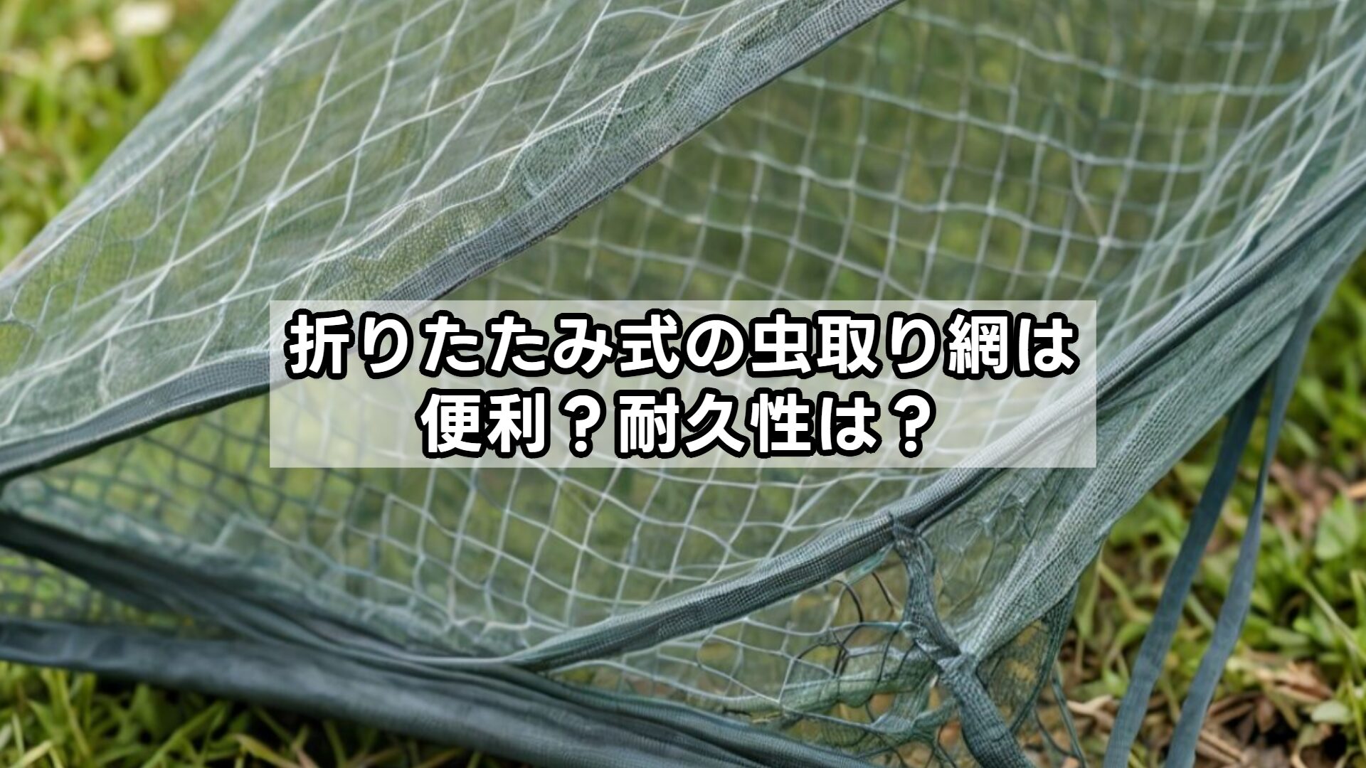 折りたたみ式の虫取り網は便利？耐久性は？