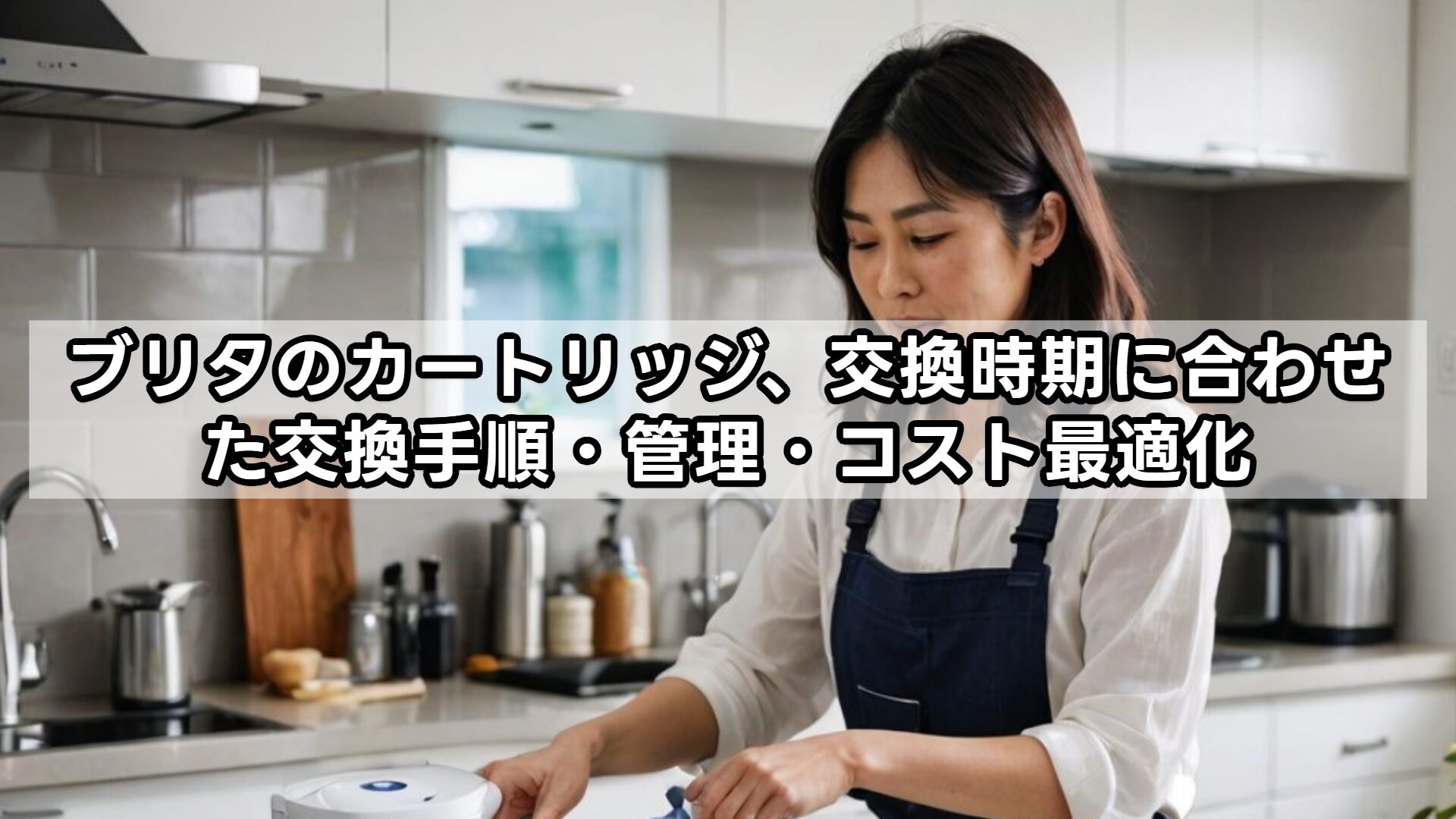 ブリタのカートリッジ、交換時期に合わせた交換手順・管理・コスト最適化