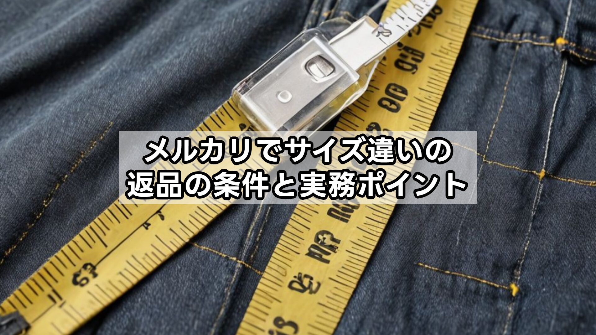 メルカリでサイズ違いの返品の条件と実務ポイント