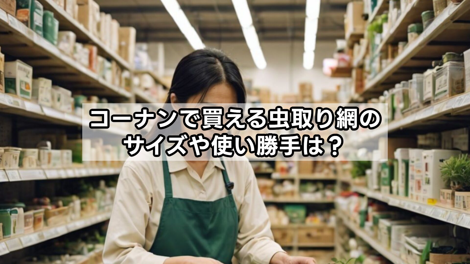 コーナンで買える虫取り網のサイズや使い勝手は？