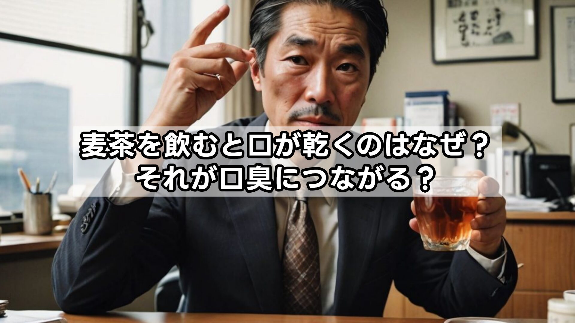 麦茶を飲むと口が乾くのはなぜ?それが口臭につながる?