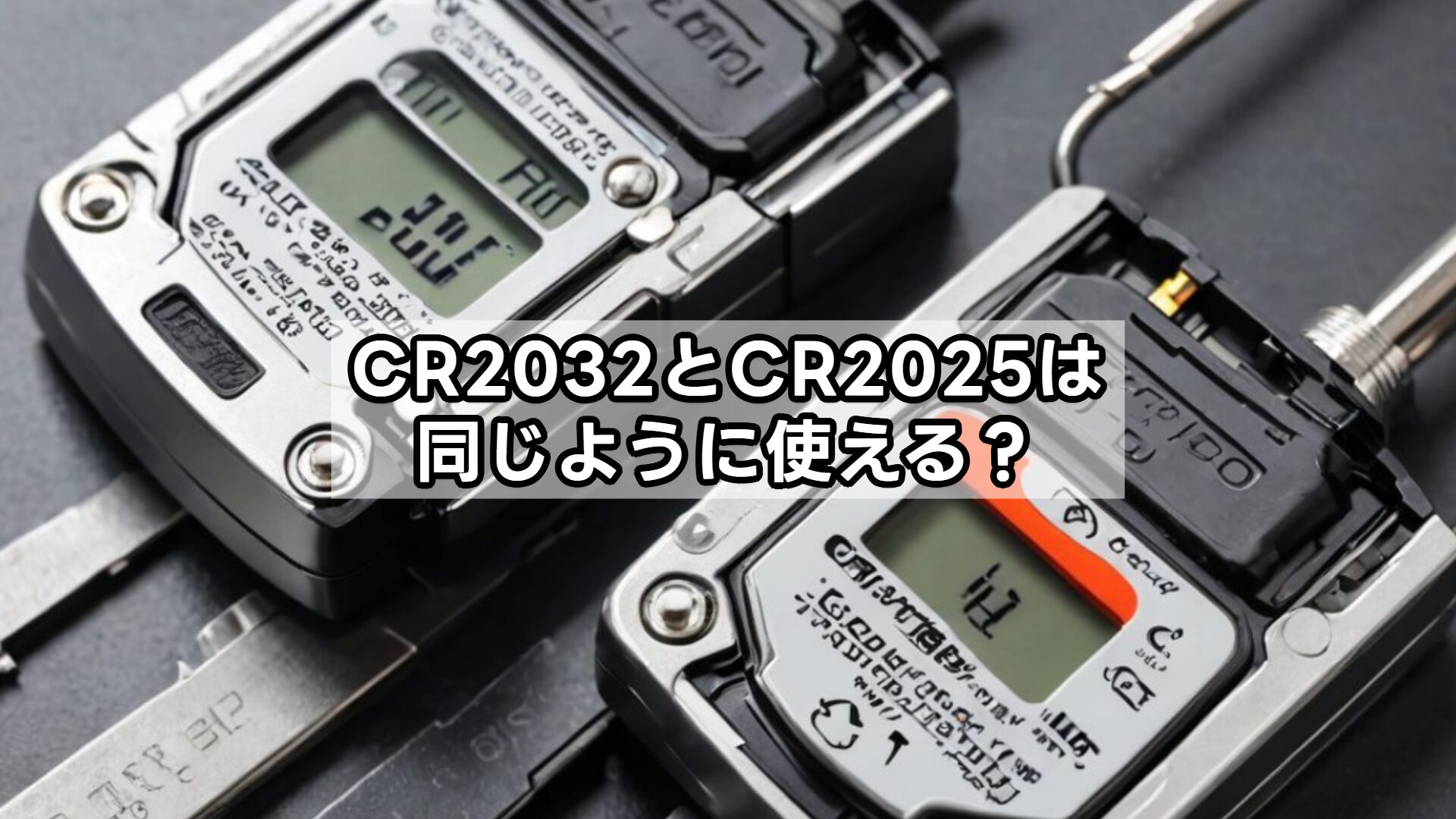 CR2032とCR2025は同じように使える?