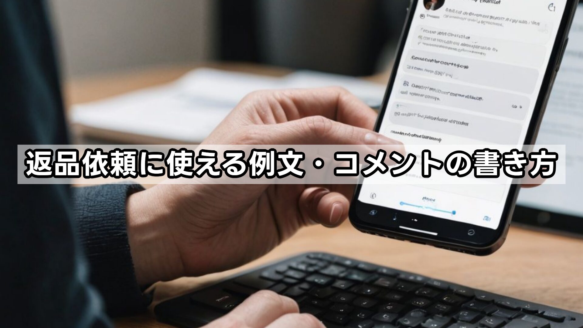 返品依頼に使える例文・コメントの書き方