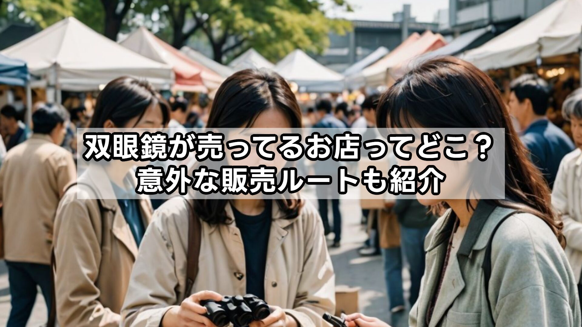 双眼鏡が売ってるお店ってどこ？意外な販売ルートも紹介