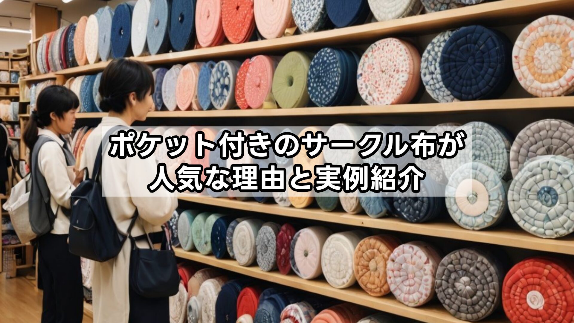 ポケット付きのサークル布が人気な理由と実例紹介