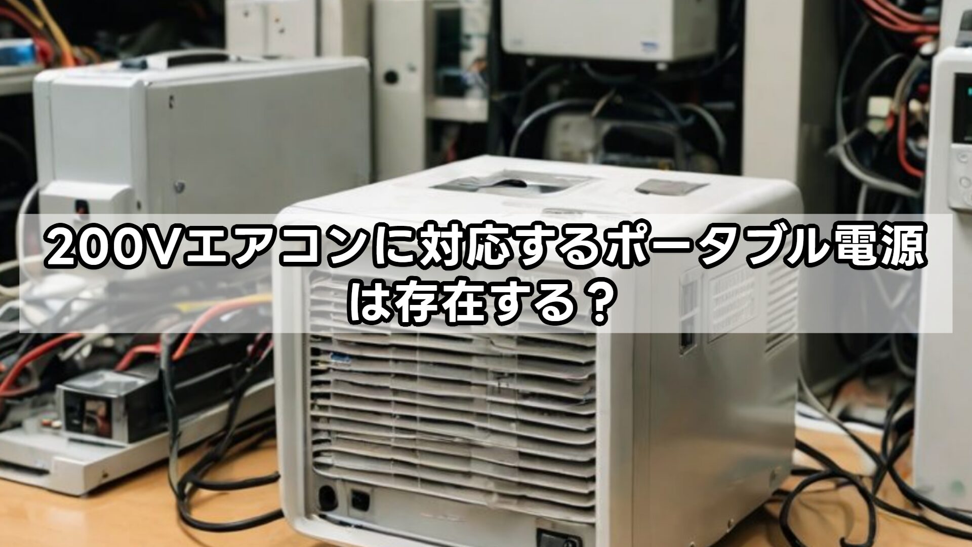 200Vエアコンに対応するポータブル電源は存在する？