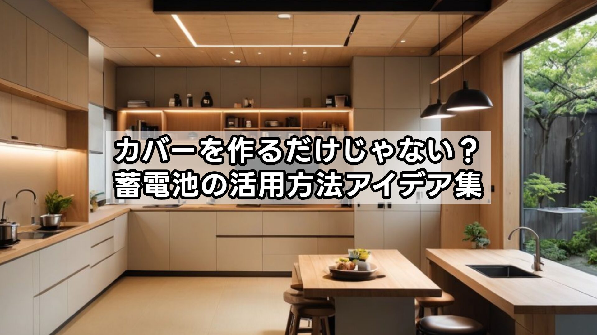 カバーを作るだけじゃない？蓄電池の活用方法アイデア集