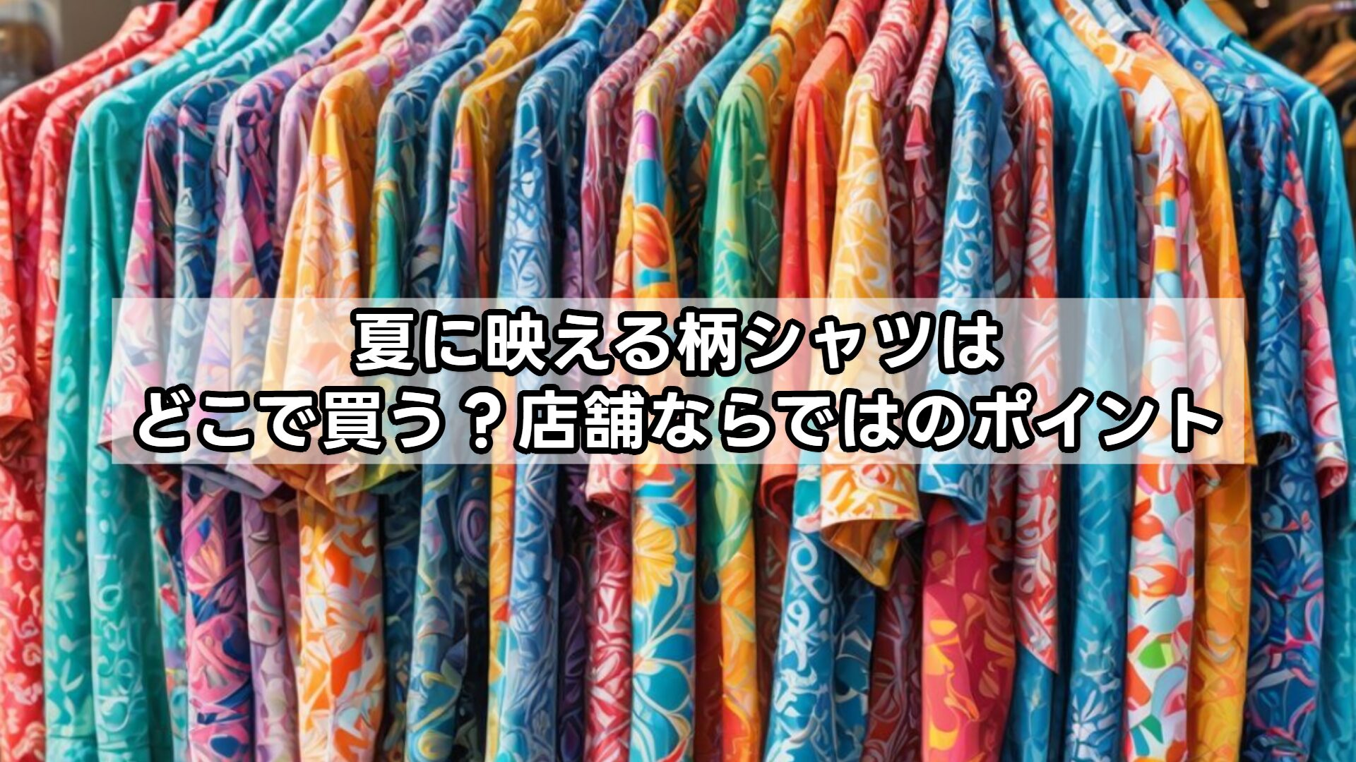 夏に映える柄シャツはどこで買う？店舗ならではのポイント