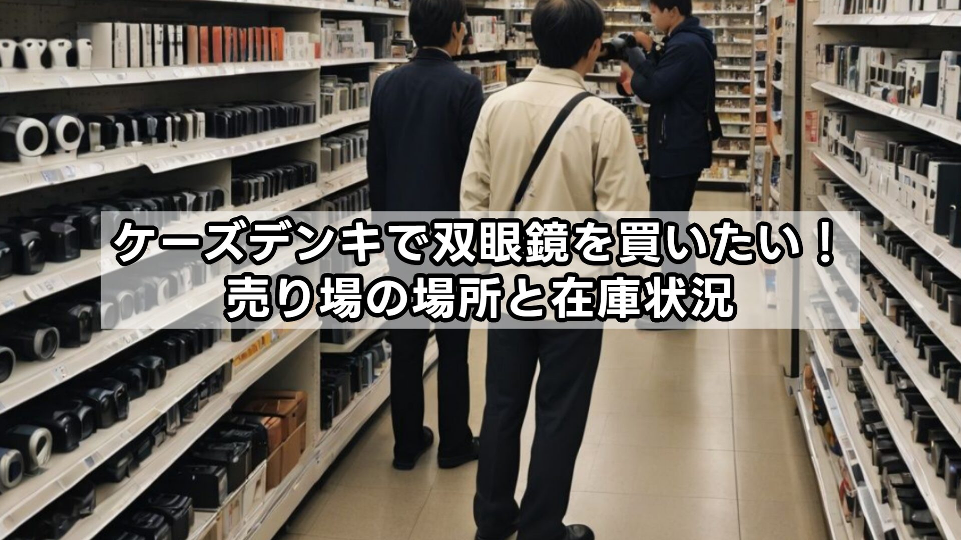 ケーズデンキで双眼鏡を買いたい！売り場の場所と在庫状況