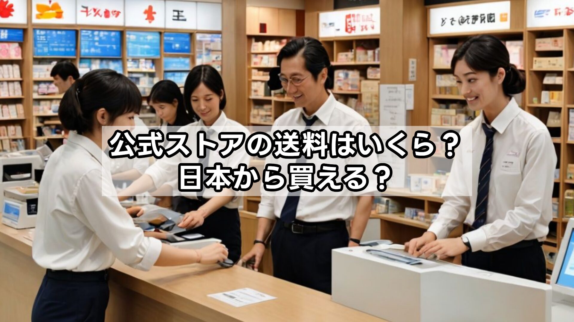 公式ストアの送料はいくら？日本から買える？