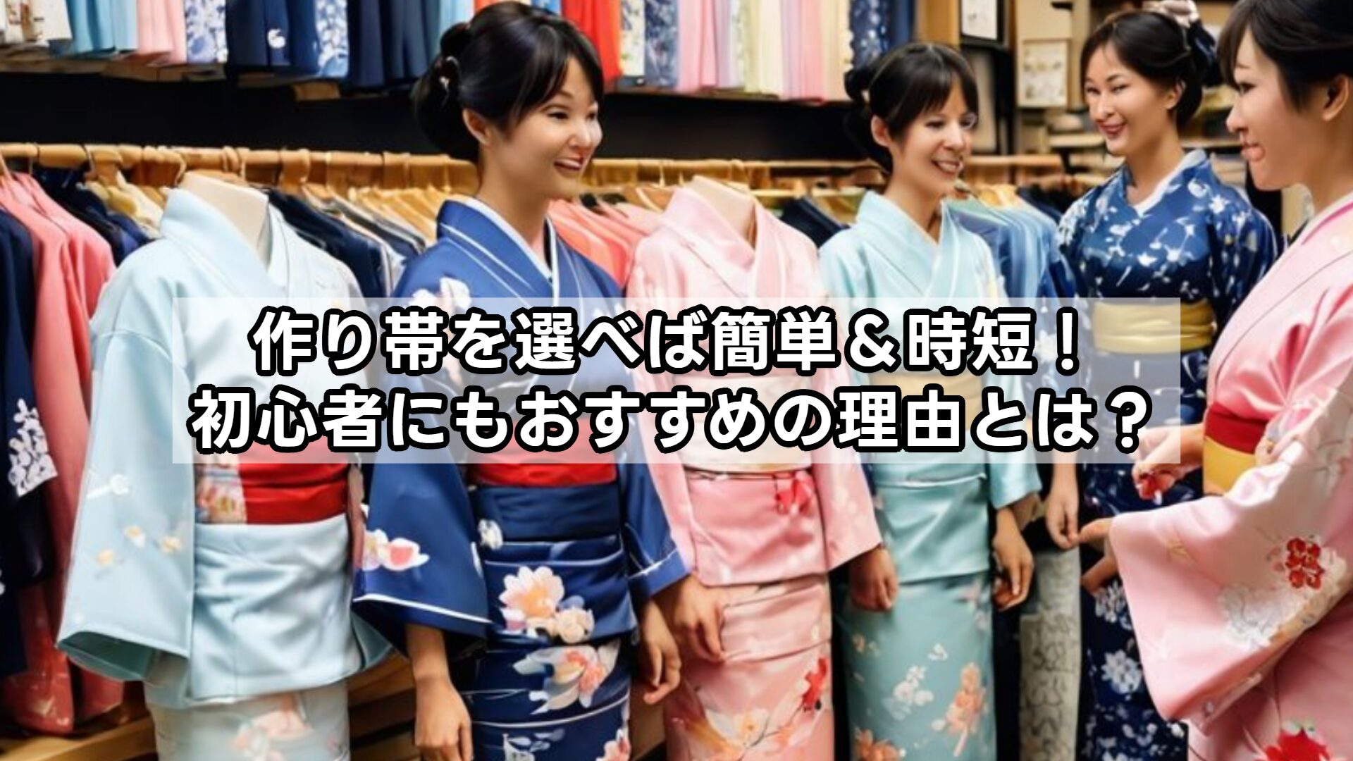 作り帯を選べば簡単＆時短！初心者にもおすすめの理由とは？