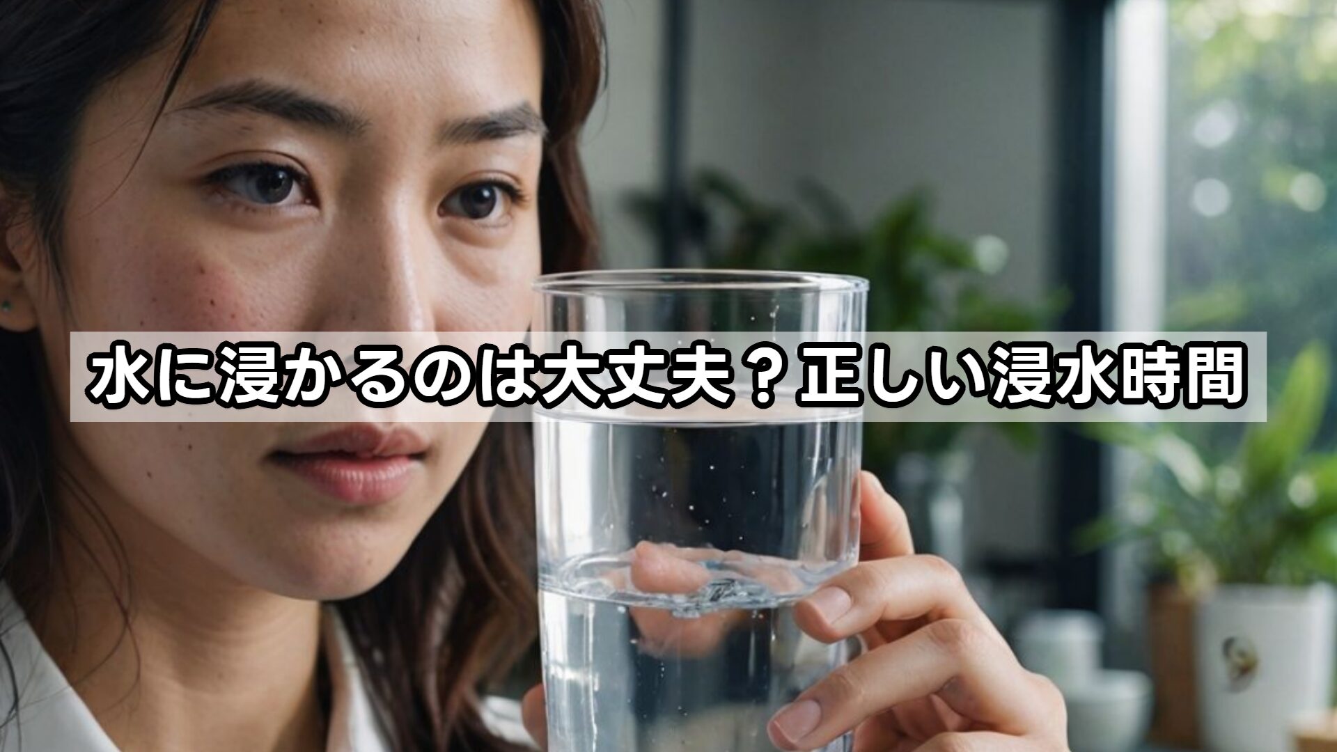 水に浸かるのは大丈夫？正しい浸水時間