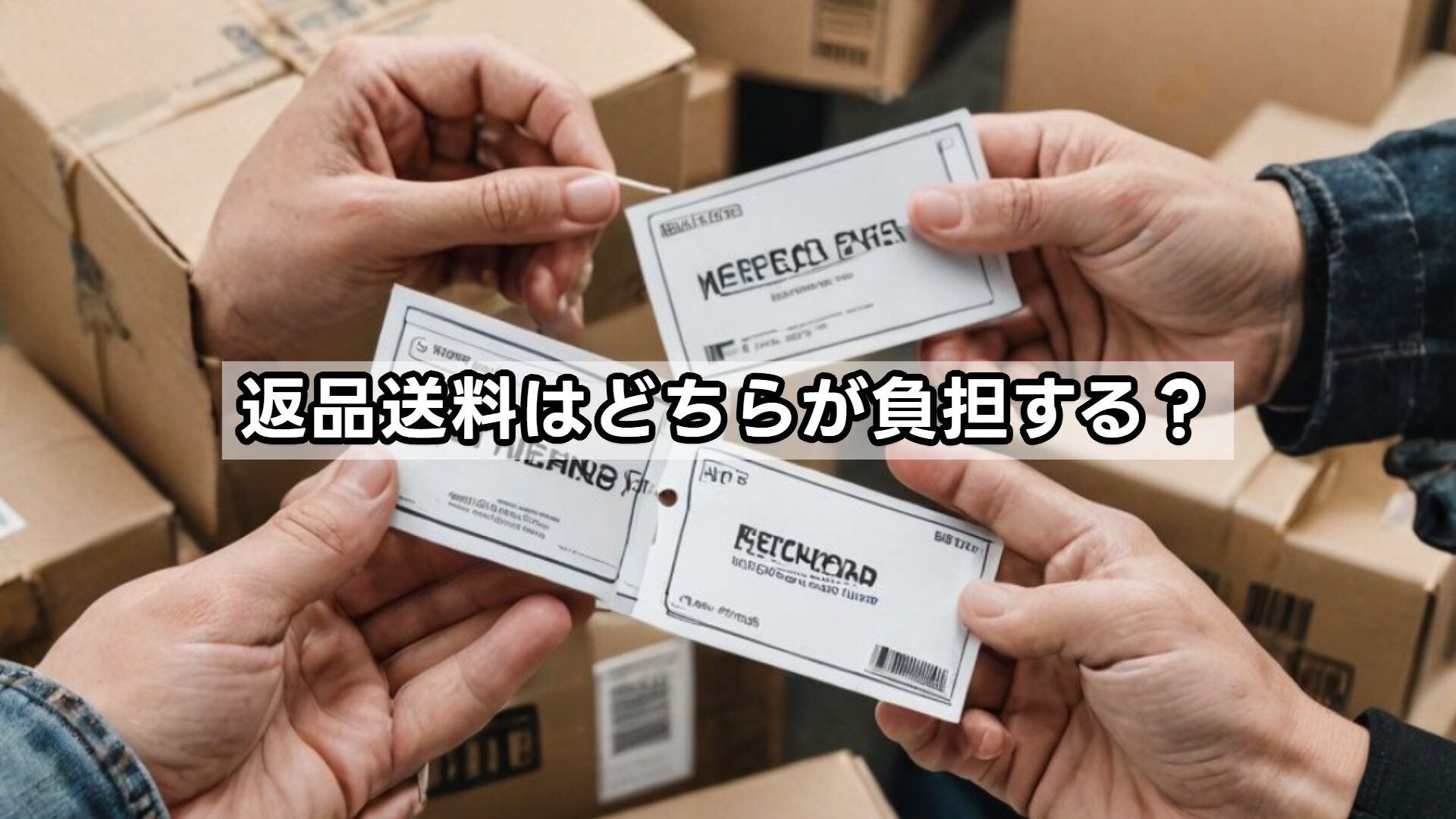 返品送料はどちらが負担する?