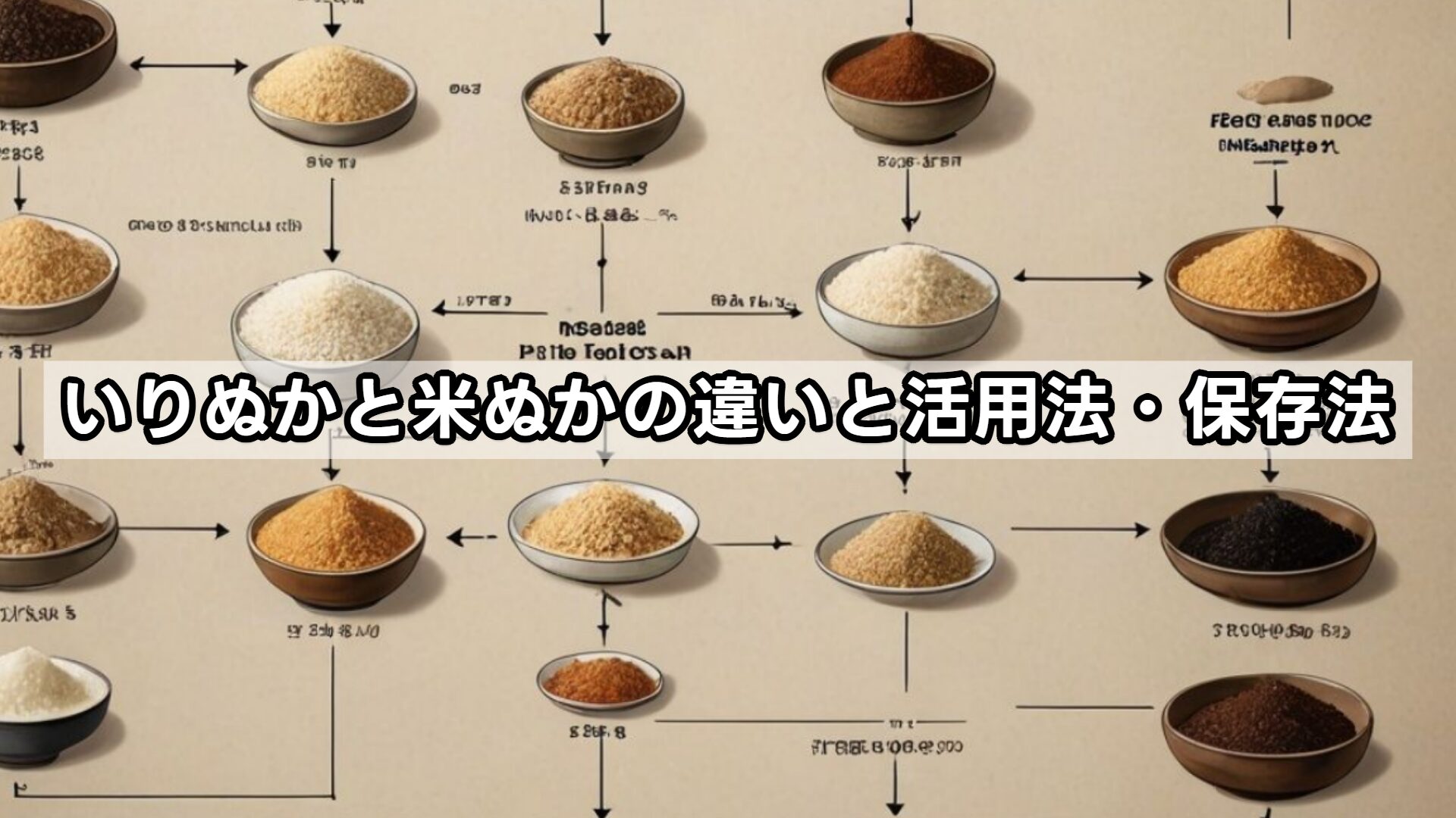 いりぬかと米ぬかの違いと活用法・保存法