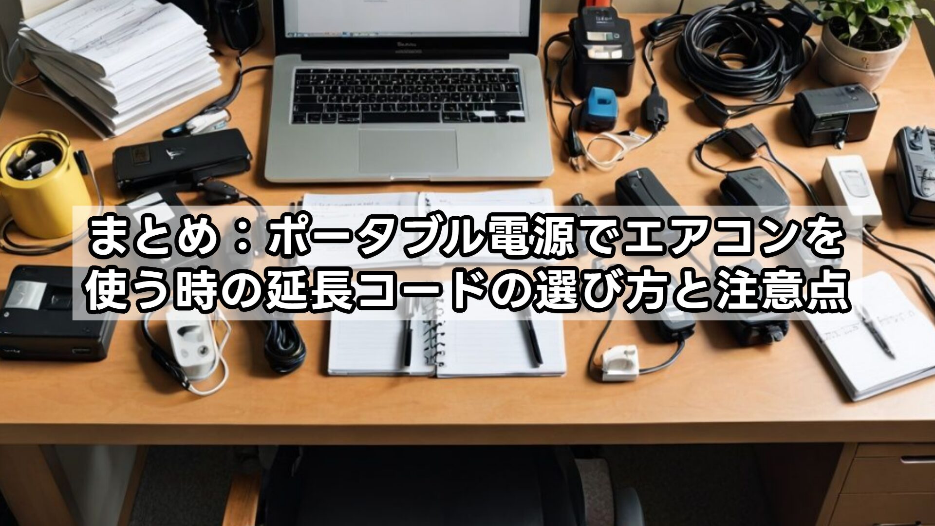 まとめ：ポータブル電源でエアコンを使う時の延長コードの選び方と注意点