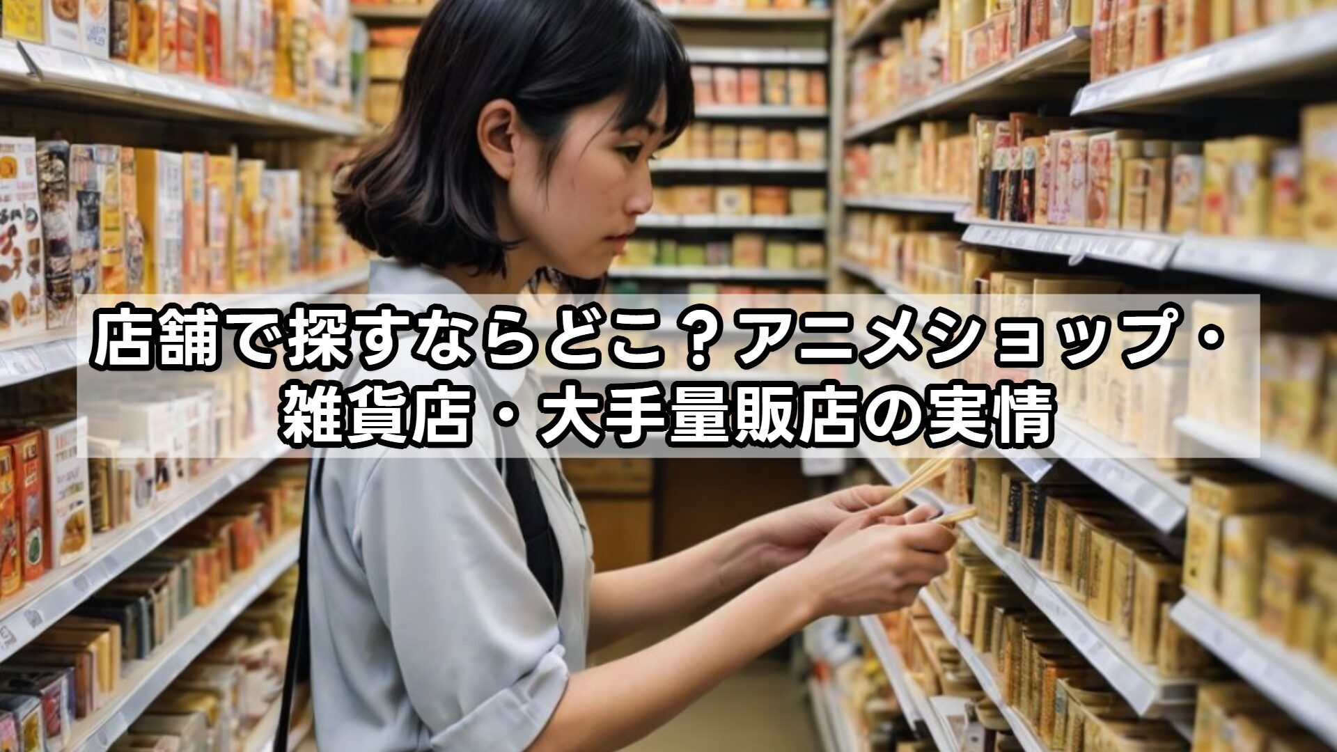 店舗で探すならどこ?アニメショップ・雑貨店・大手量販店の実情