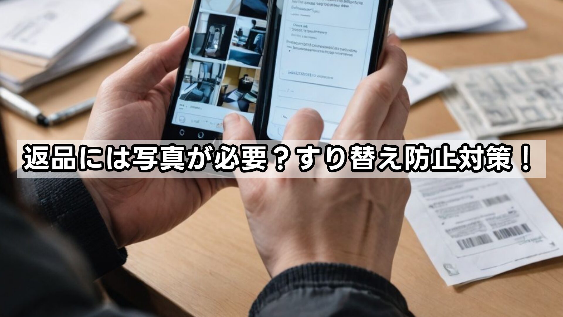返品には写真が必要?すり替え防止対策!