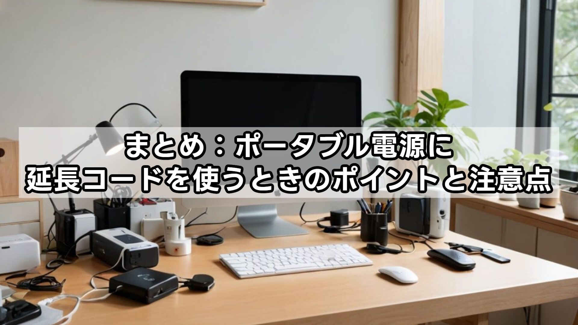 まとめ:ポータブル電源に延長コードを使うときのポイントと注意点