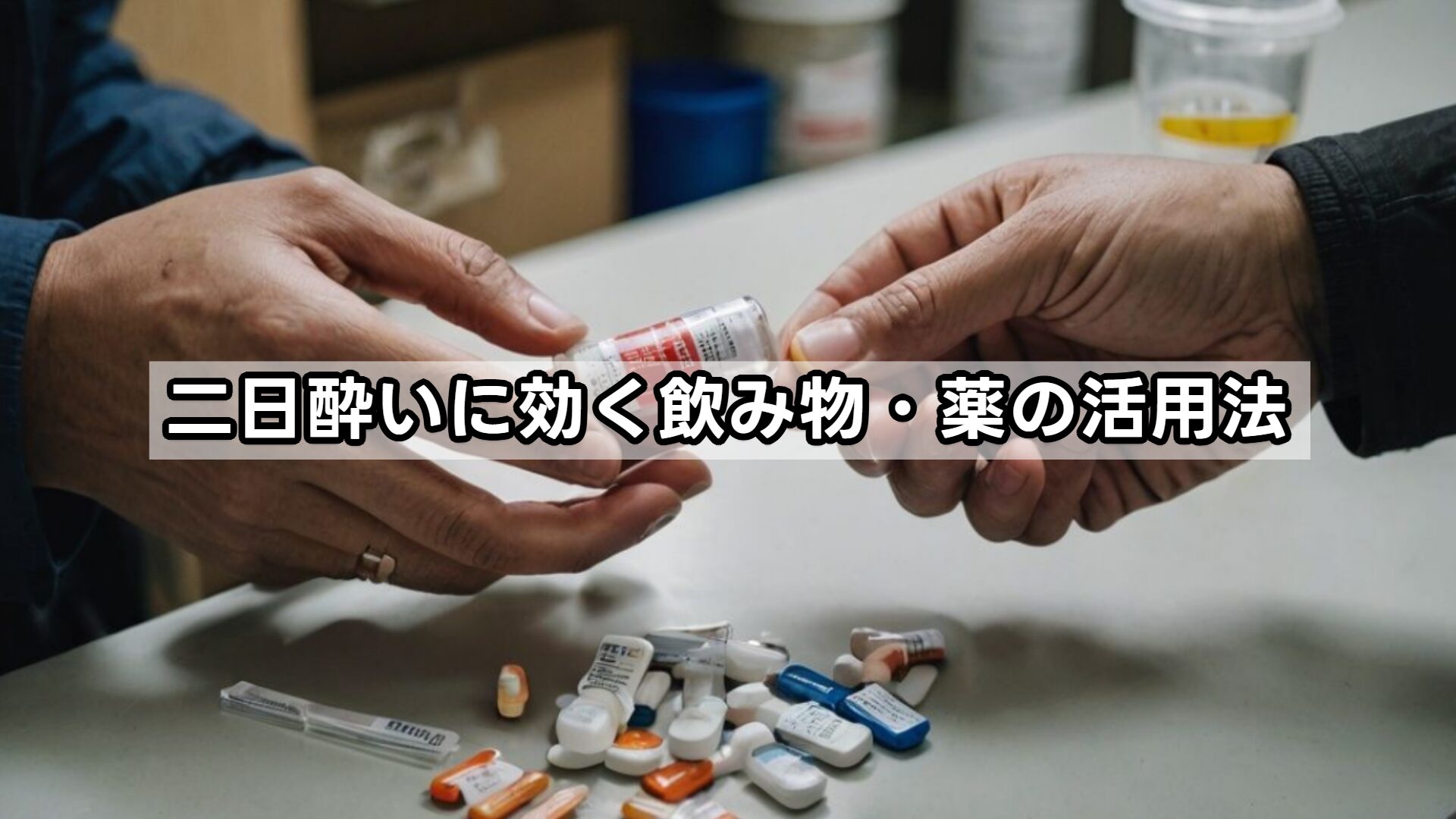 二日酔いに効く飲み物・薬の活用法