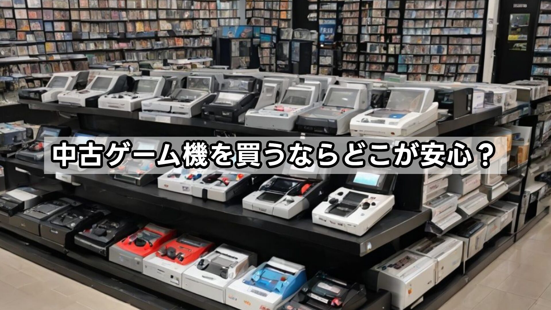 中古ゲーム機を買うならどこが安心？