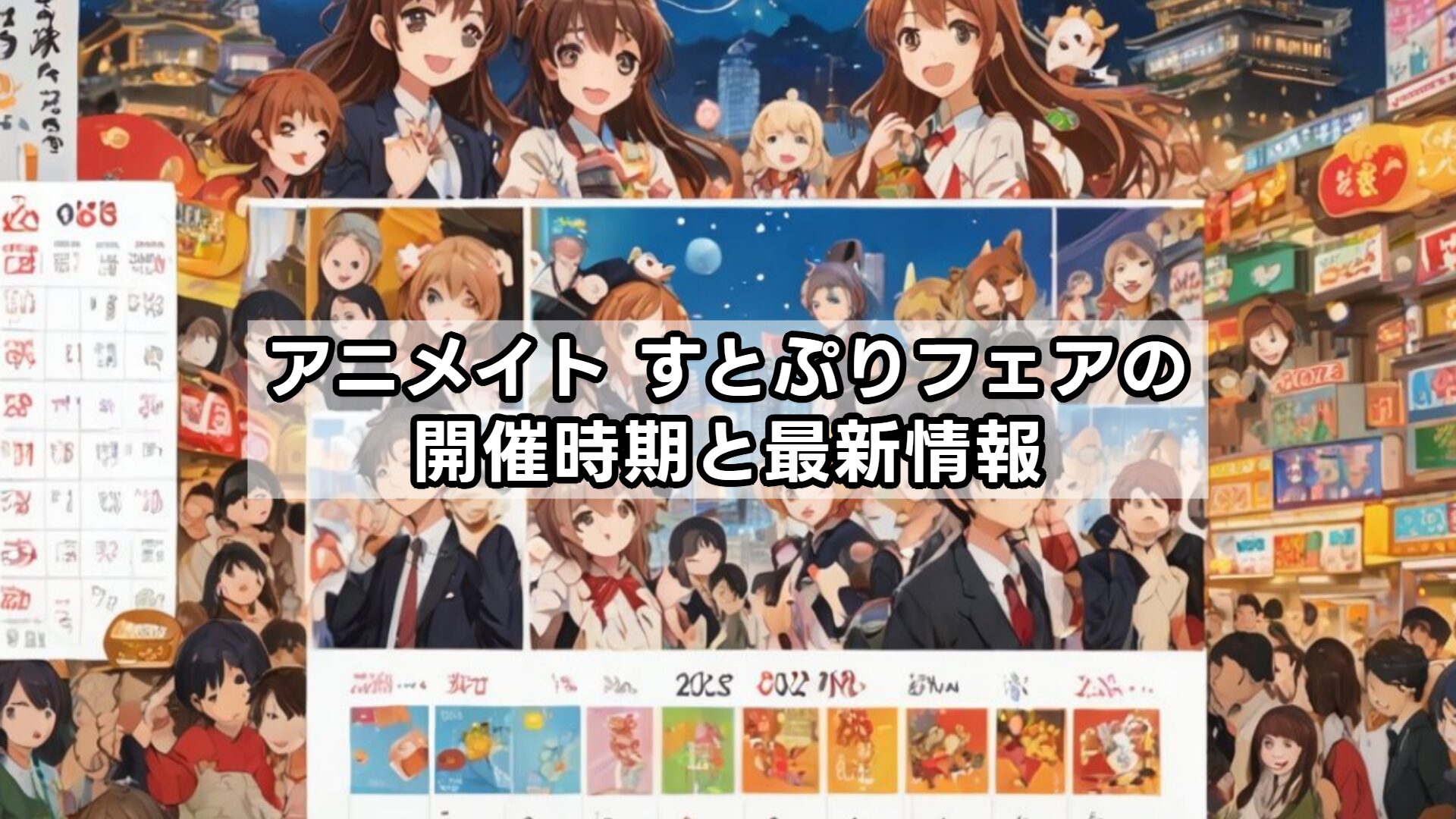 アニメイト すとぷりフェアの開催時期と最新情報