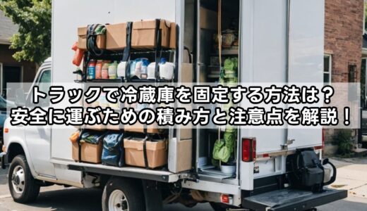 トラックで冷蔵庫を固定する方法は？安全に運ぶための積み方と注意点を解説！