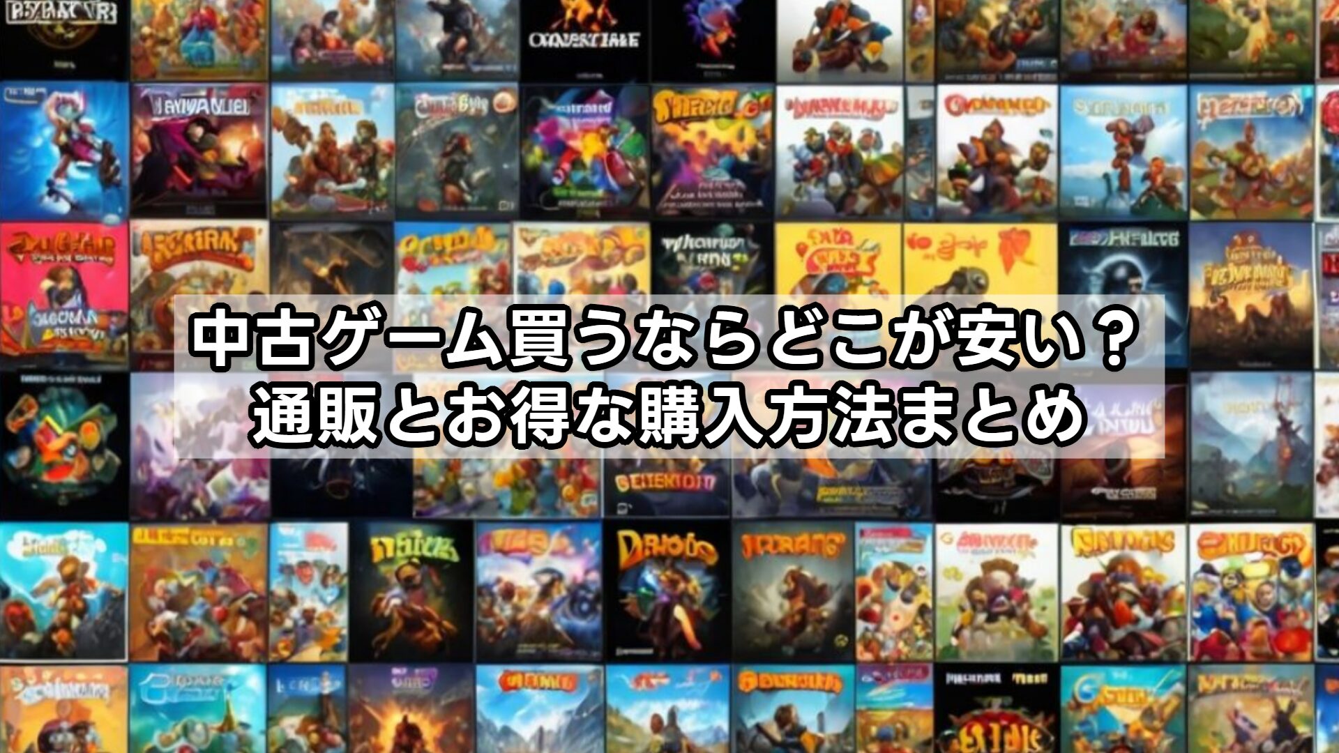 中古ゲーム買うならどこが安い？通販とお得な購入方法まとめ