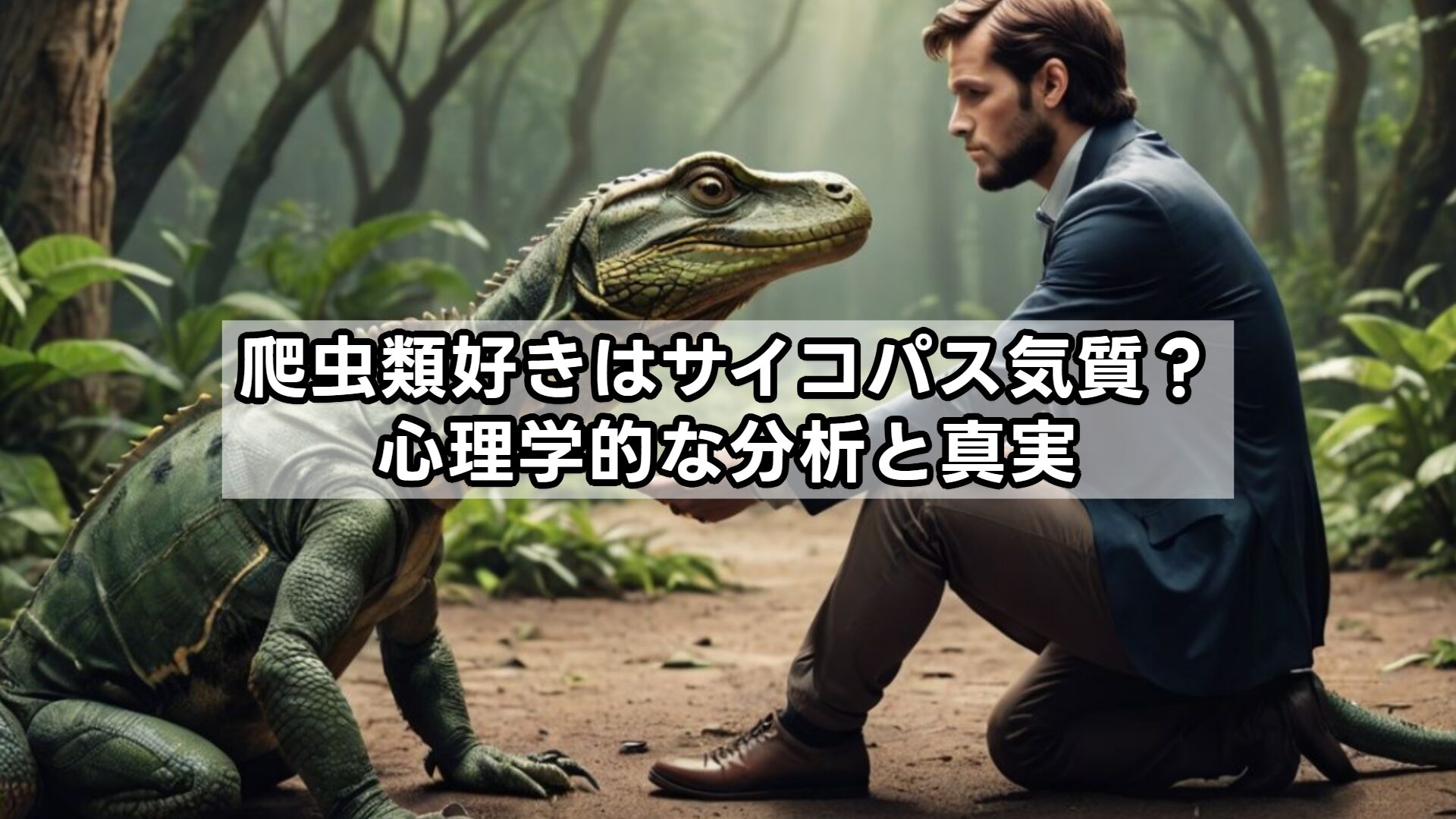 爬虫類好きはサイコパス気質？心理学的な分析と真実