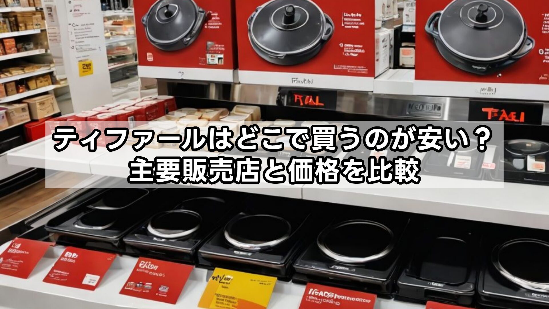 ティファールはどこで買うのが安い？主要販売店と価格を比較