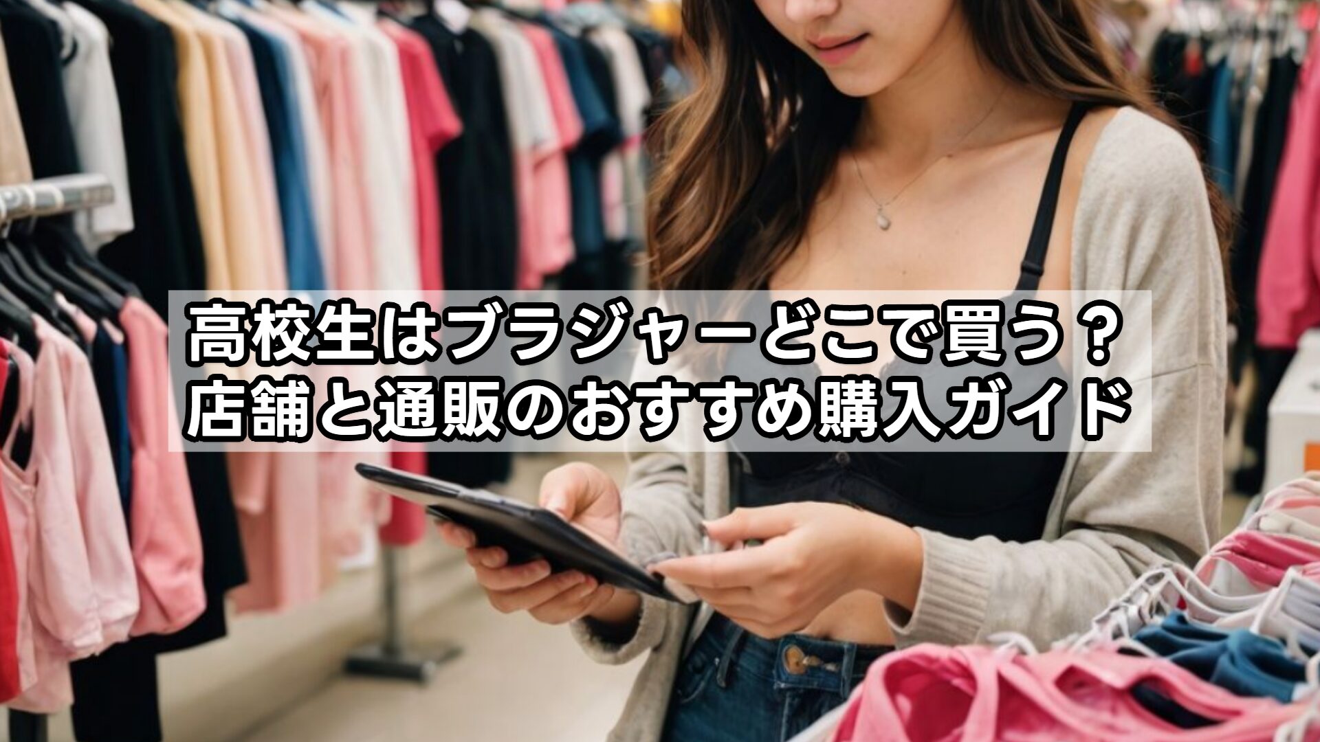 高校生はブラジャーどこで買う?店舗と通販のおすすめ購入ガイド