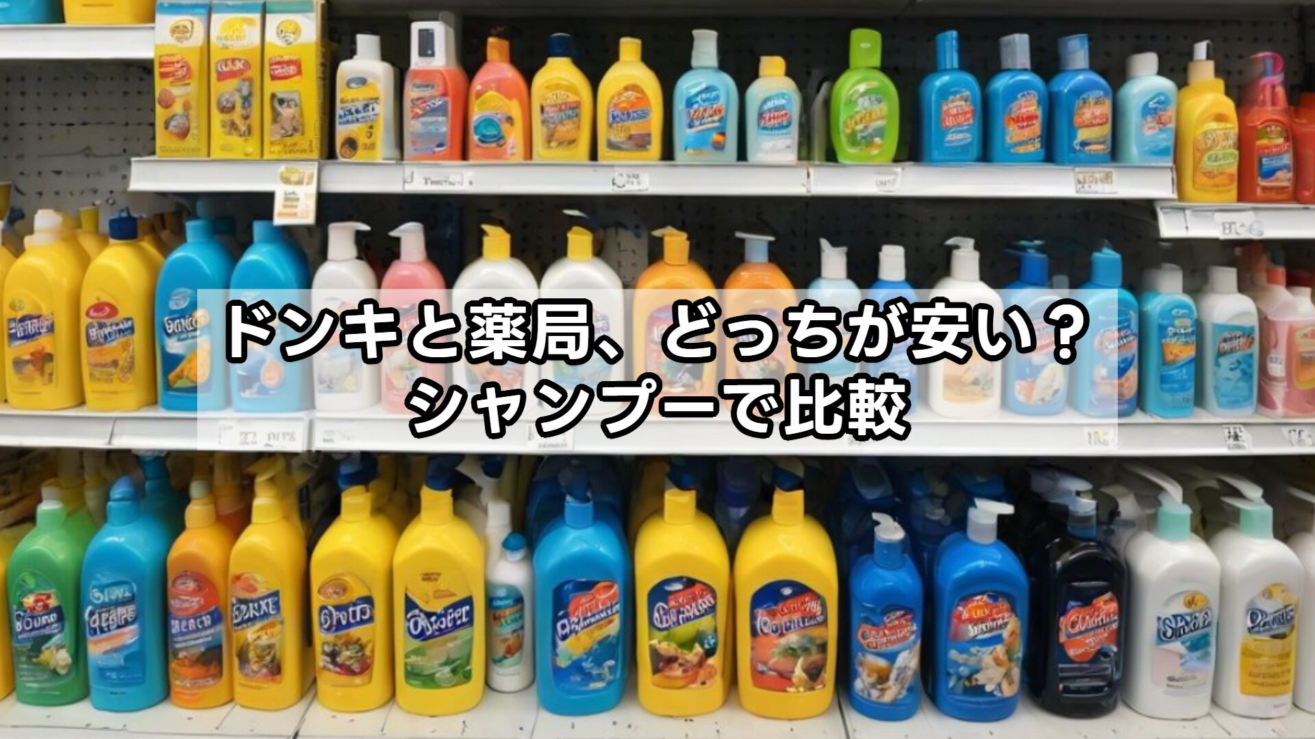 ドンキと薬局、どっちが安い？シャンプーで比較