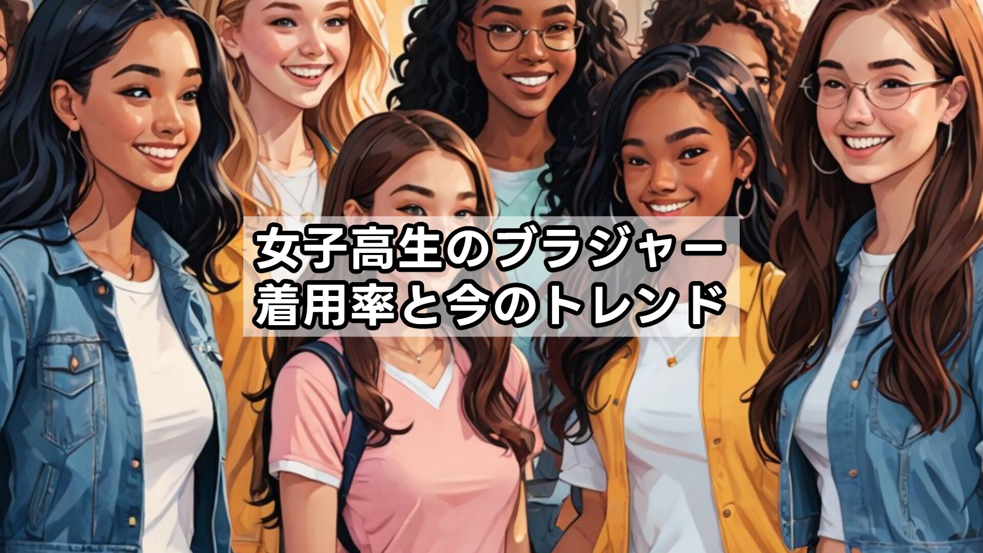 女子高生のブラジャー着用率と今のトレンド