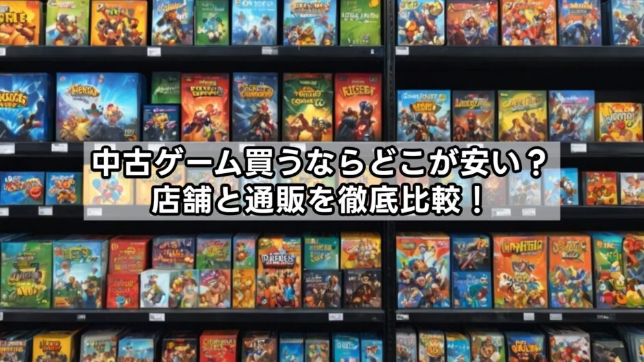 中古ゲーム買うならどこが安い？店舗と通販を徹底比較！