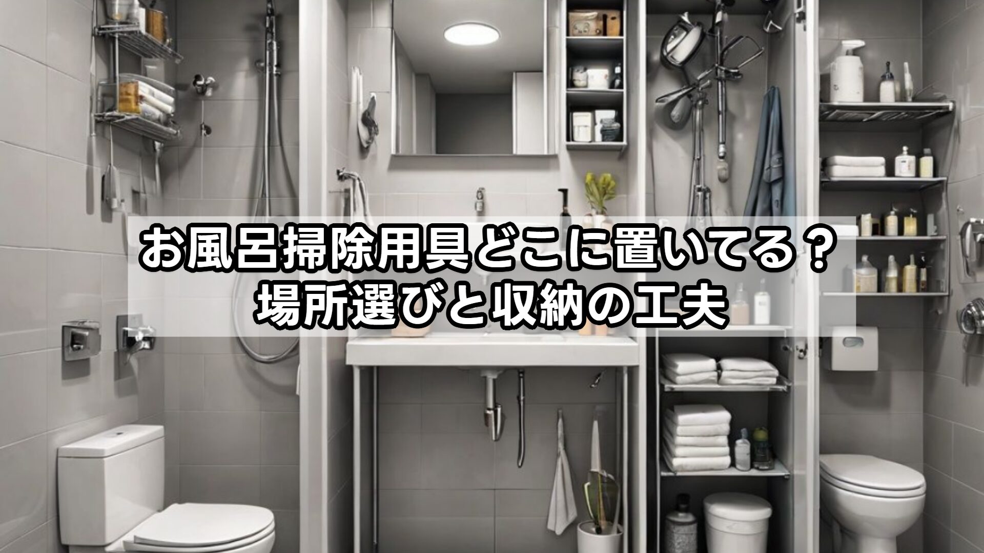 お風呂掃除用具どこに置いてる?場所選びと収納の工夫