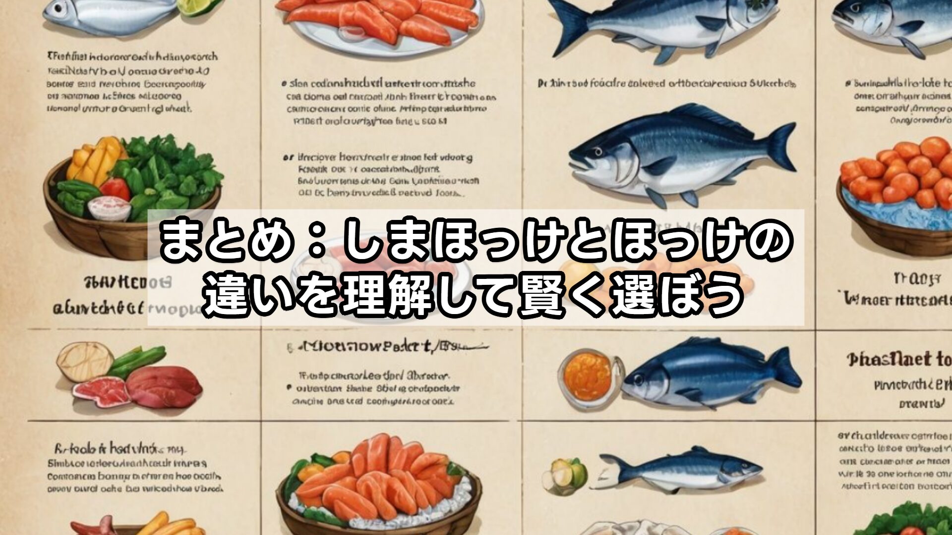 まとめ:しまほっけとほっけの違いを理解して賢く選ぼう