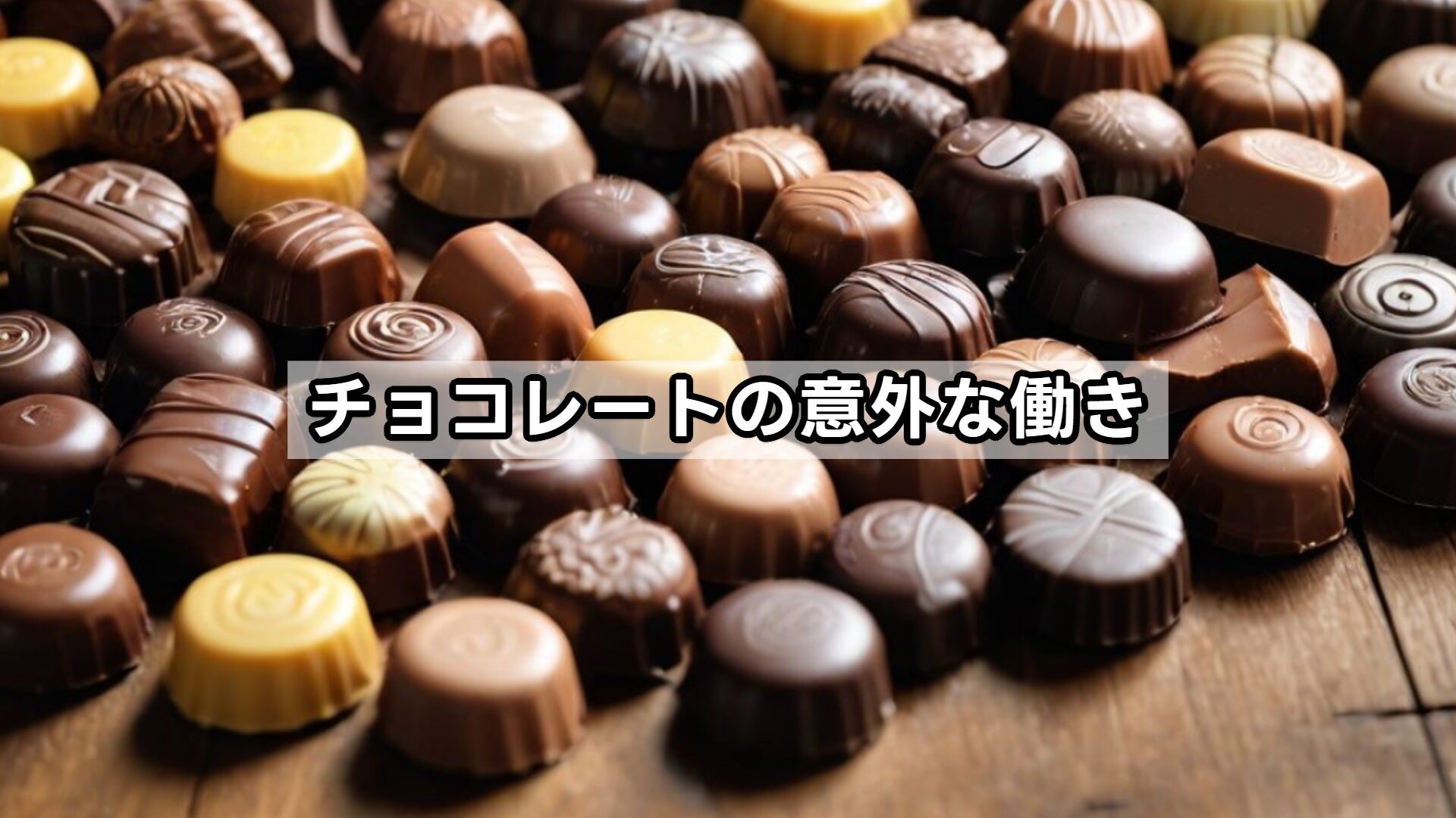 チョコレートの意外な働き