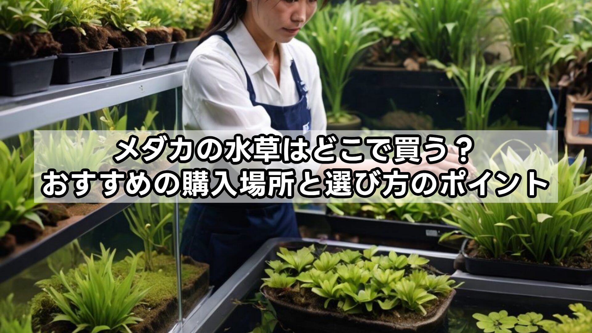 メダカの水草はどこで買う？おすすめの購入場所と選び方のポイント
