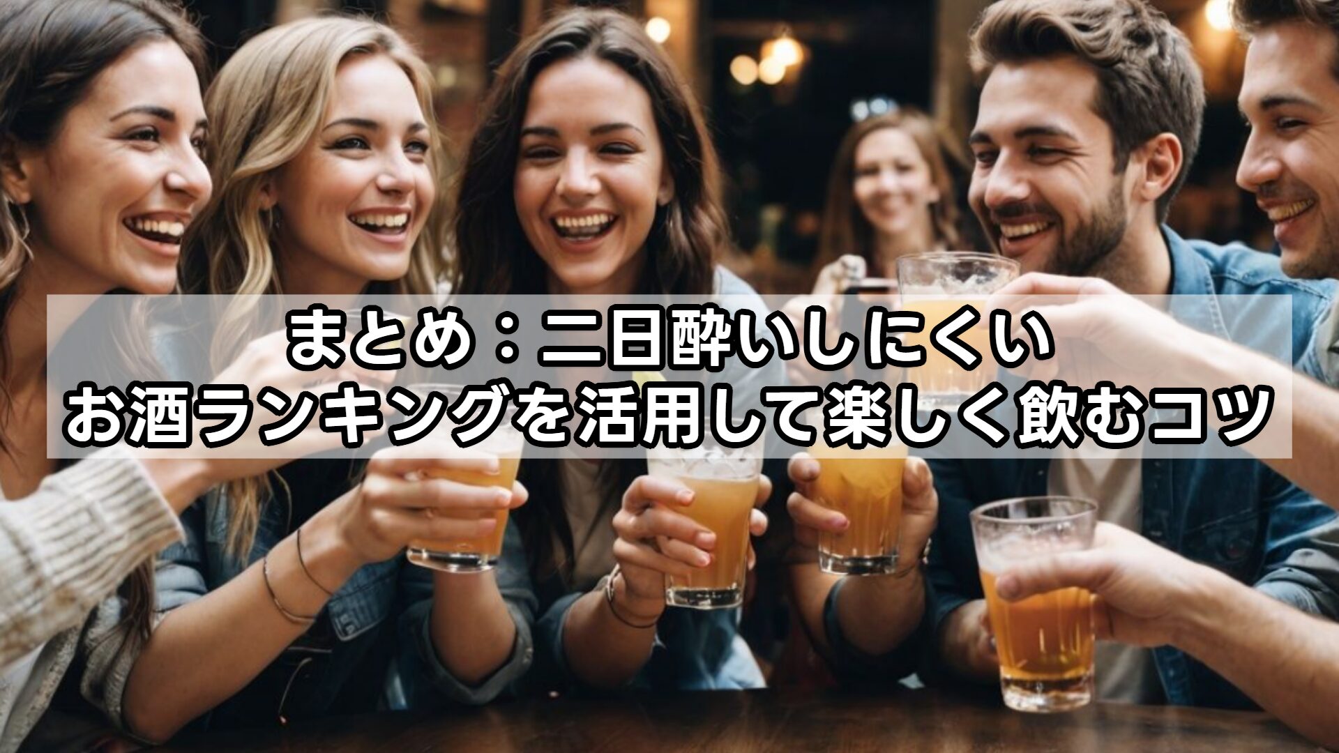 まとめ：二日酔いしにくいお酒ランキングを活用して楽しく飲むコツ