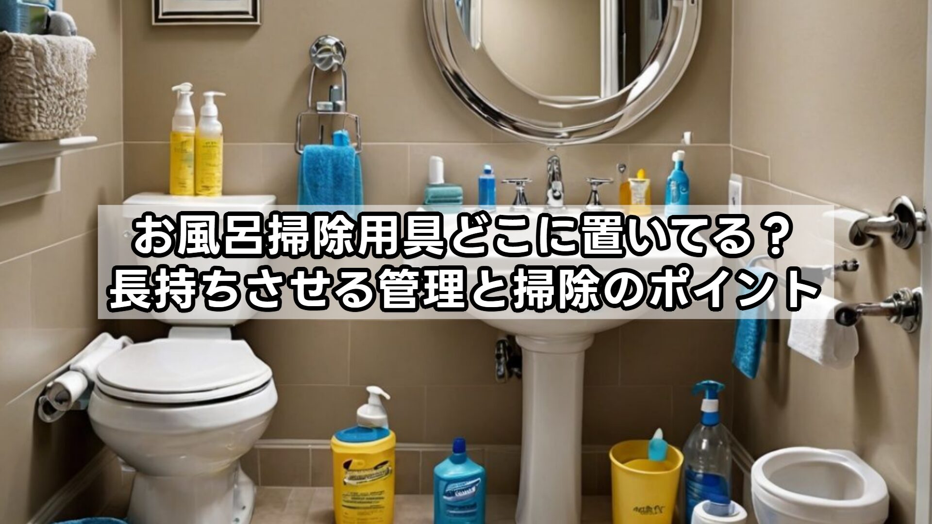 お風呂掃除用具どこに置いてる?長持ちさせる管理と掃除のポイント