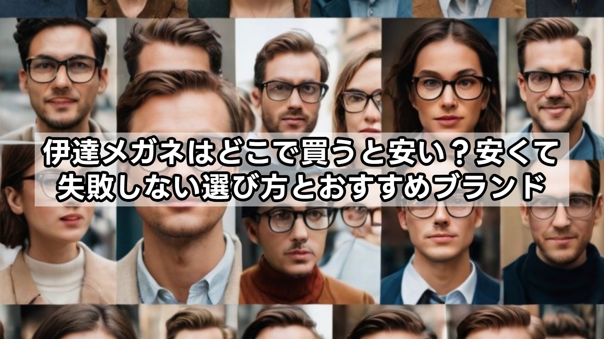 伊達メガネはどこで買うと安い？安くて失敗しない選び方とおすすめブランド
