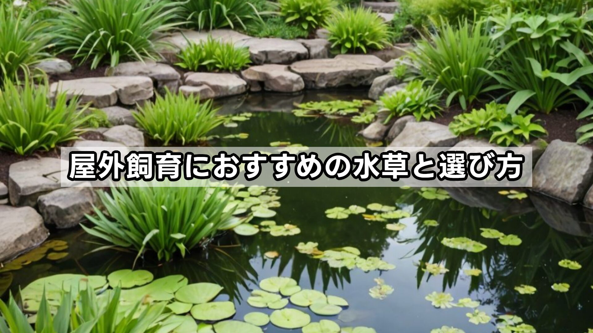 屋外飼育におすすめの水草と選び方
