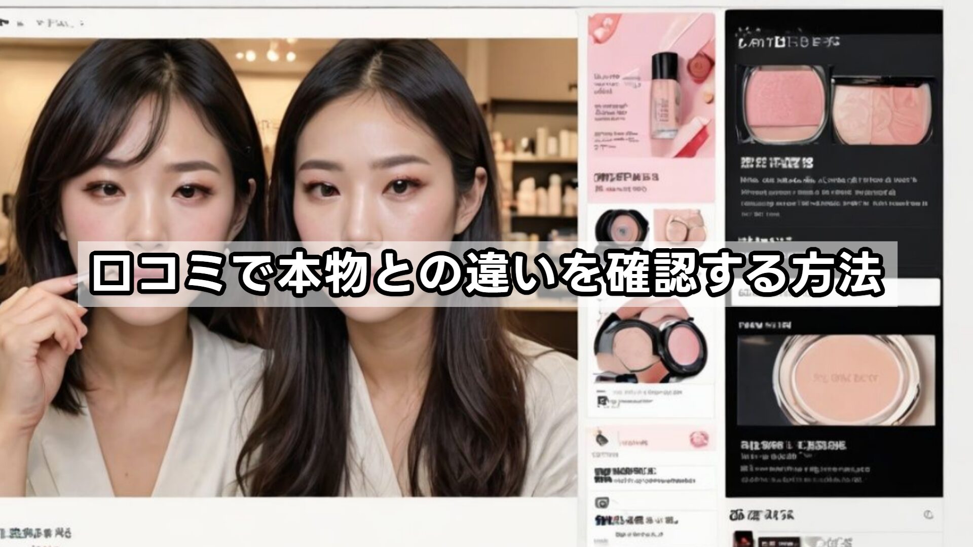 口コミで本物との違いを確認する方法