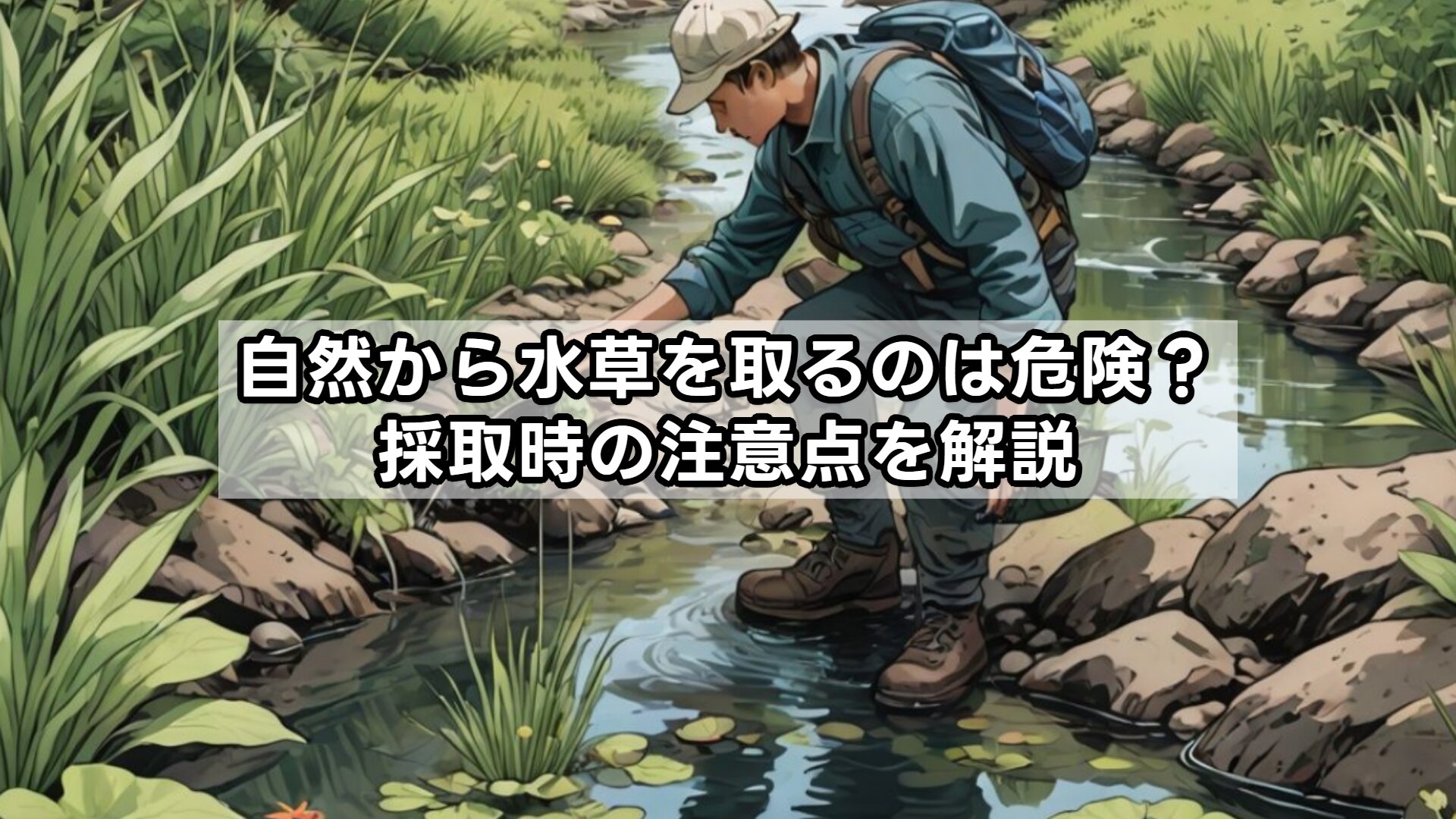 自然から水草を取るのは危険？採取時の注意点を解説