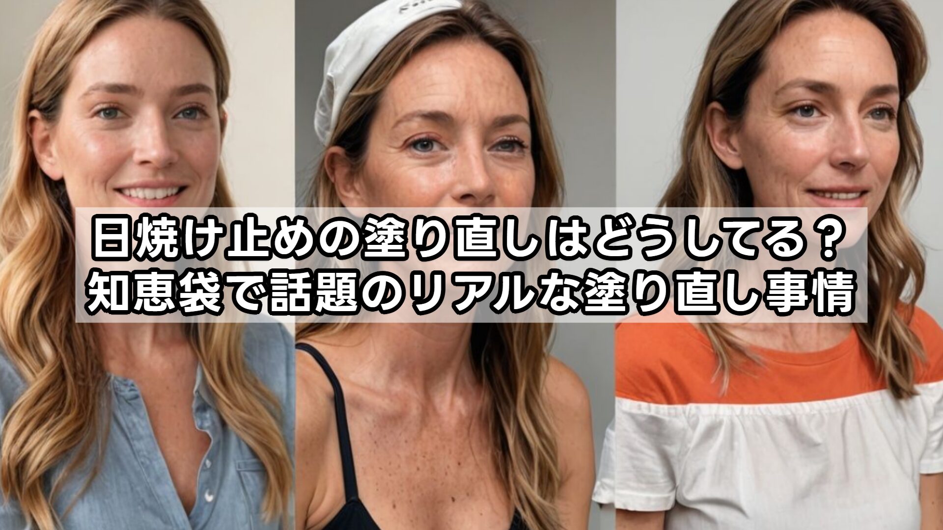 日焼け止めの塗り直しはどうしてる？知恵袋で話題のリアルな塗り直し事情