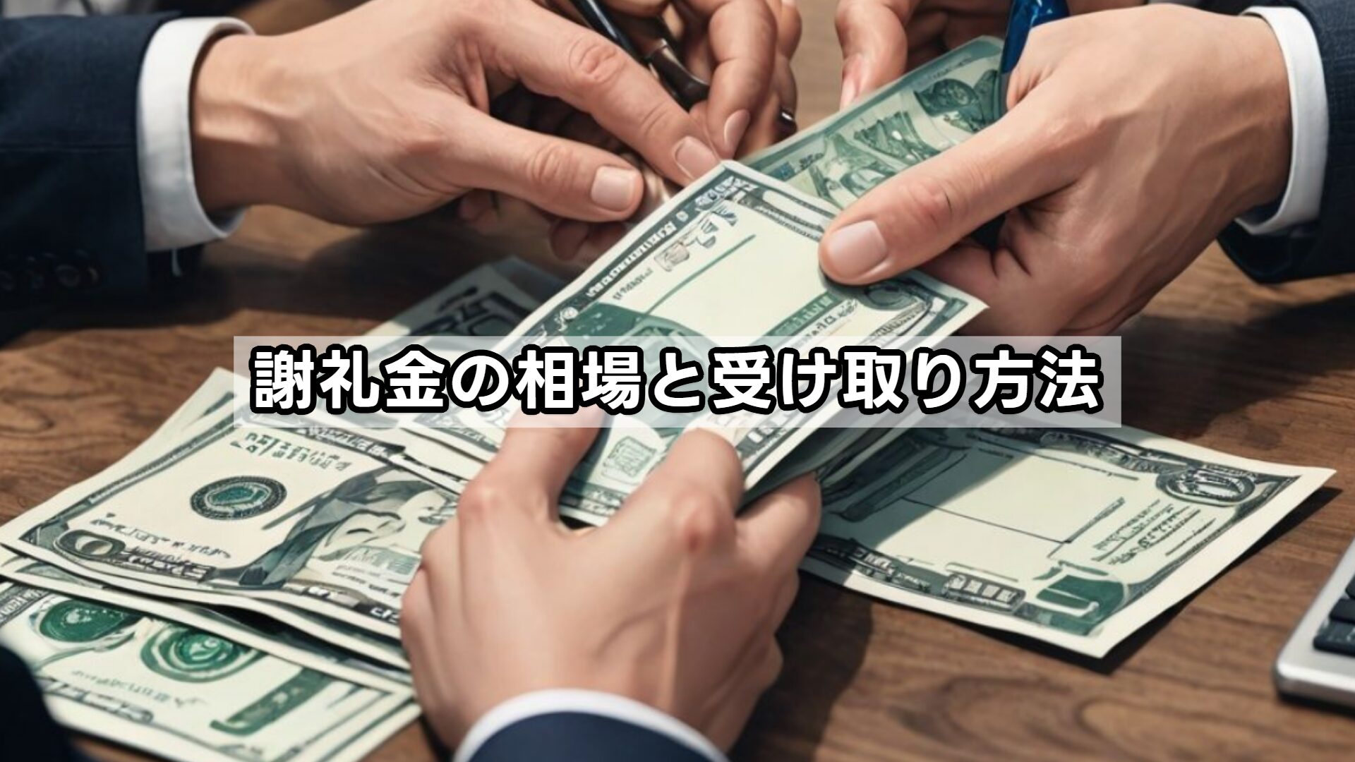 謝礼金の相場と受け取り方法