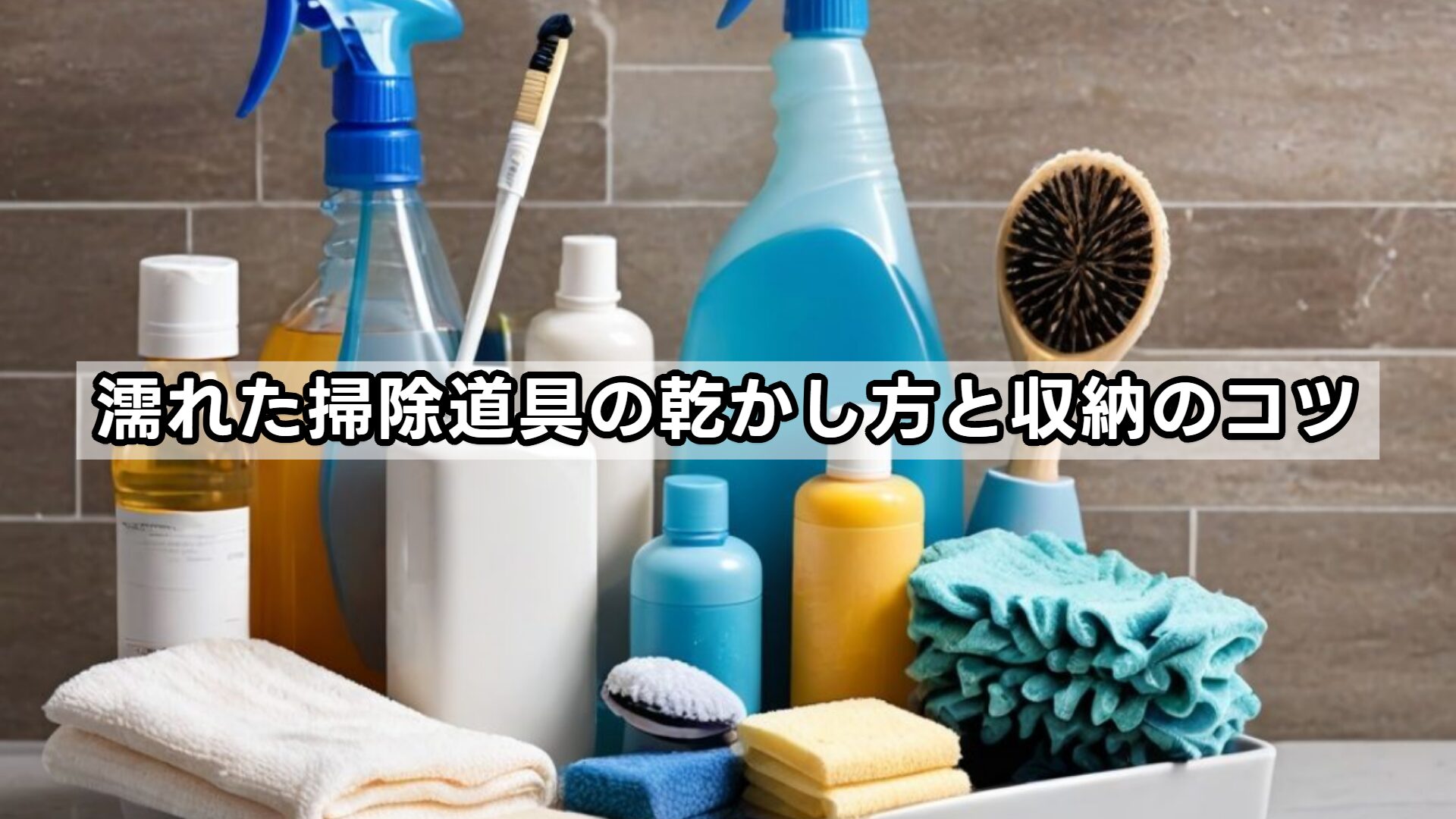 濡れた掃除道具の乾かし方と収納のコツ