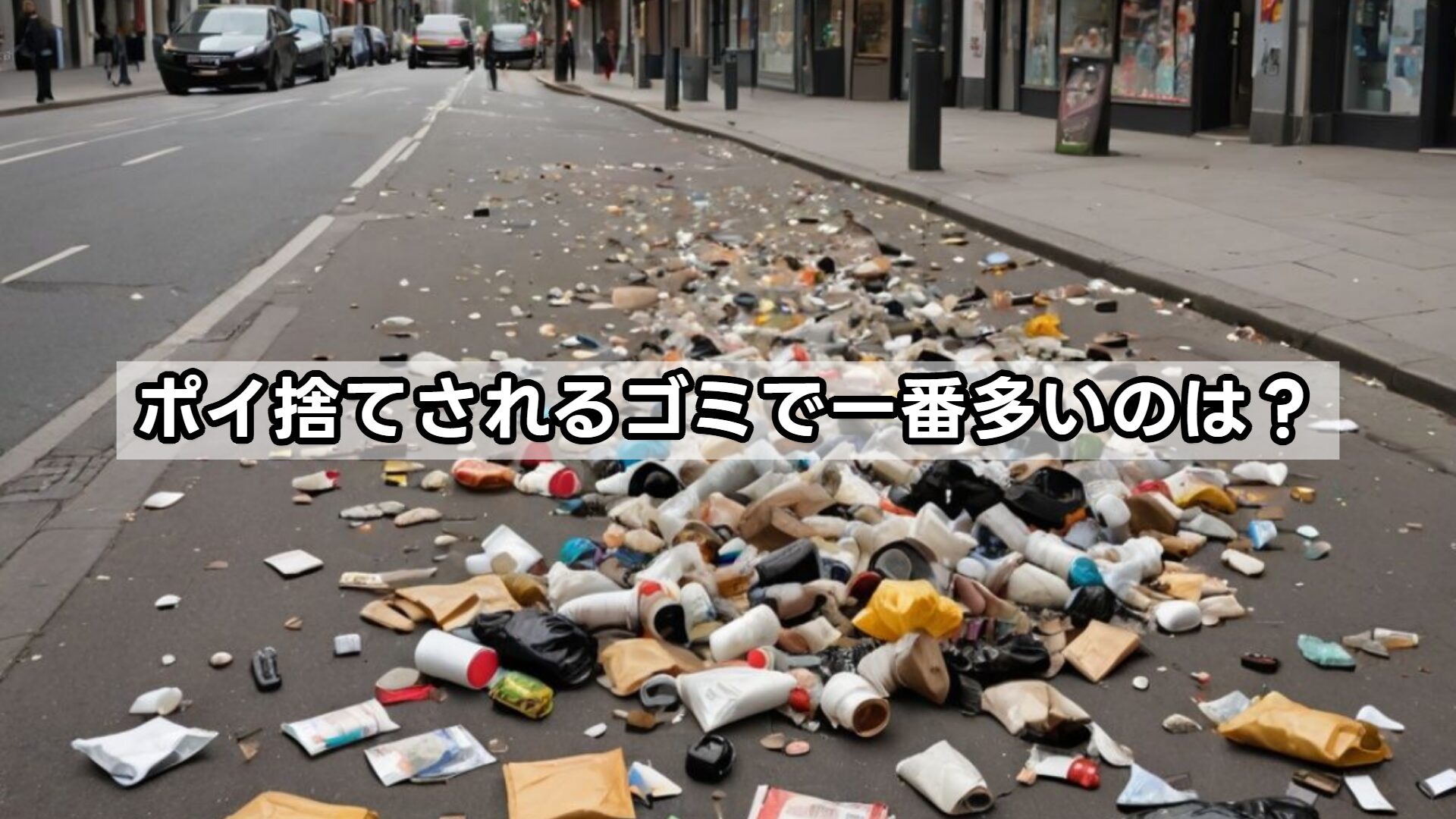 ポイ捨てされるゴミで一番多いのは？