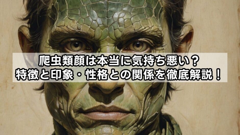 爬虫類顔は本当に気持ち悪い？特徴と印象・性格との関係を徹底解説！