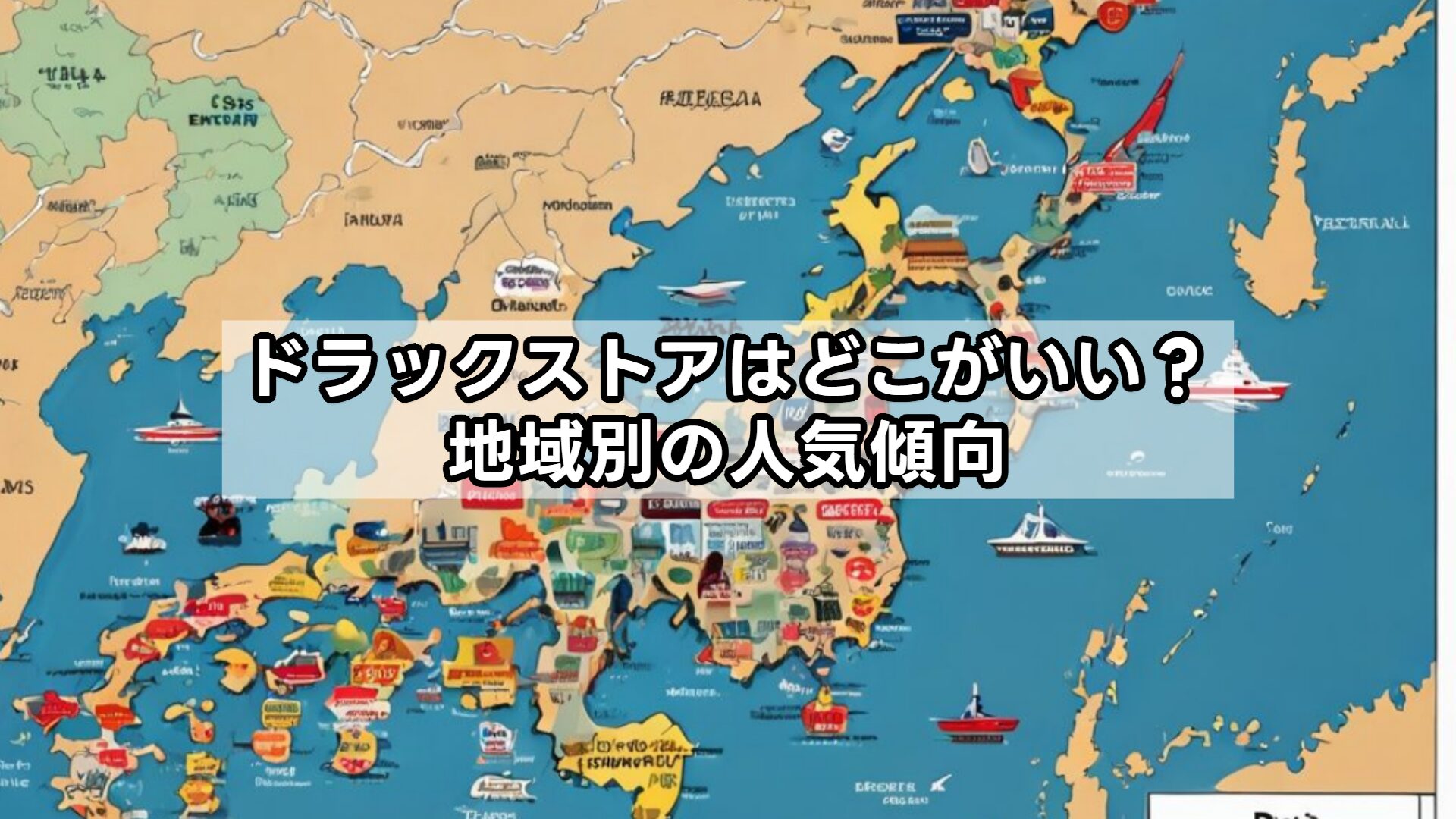 ドラックストアはどこがいい？地域別の人気傾向