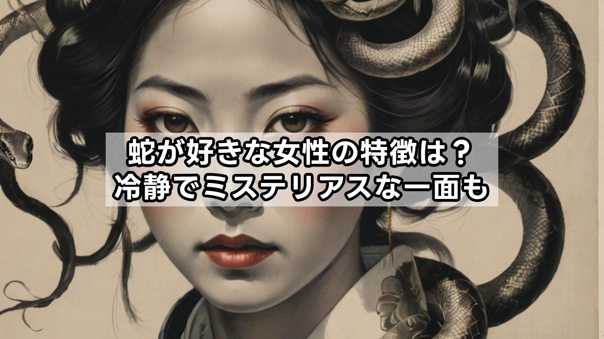 蛇が好きな女性の特徴は？冷静でミステリアスな一面も